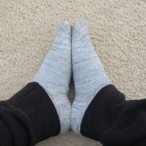 Well Worn Grey Socks